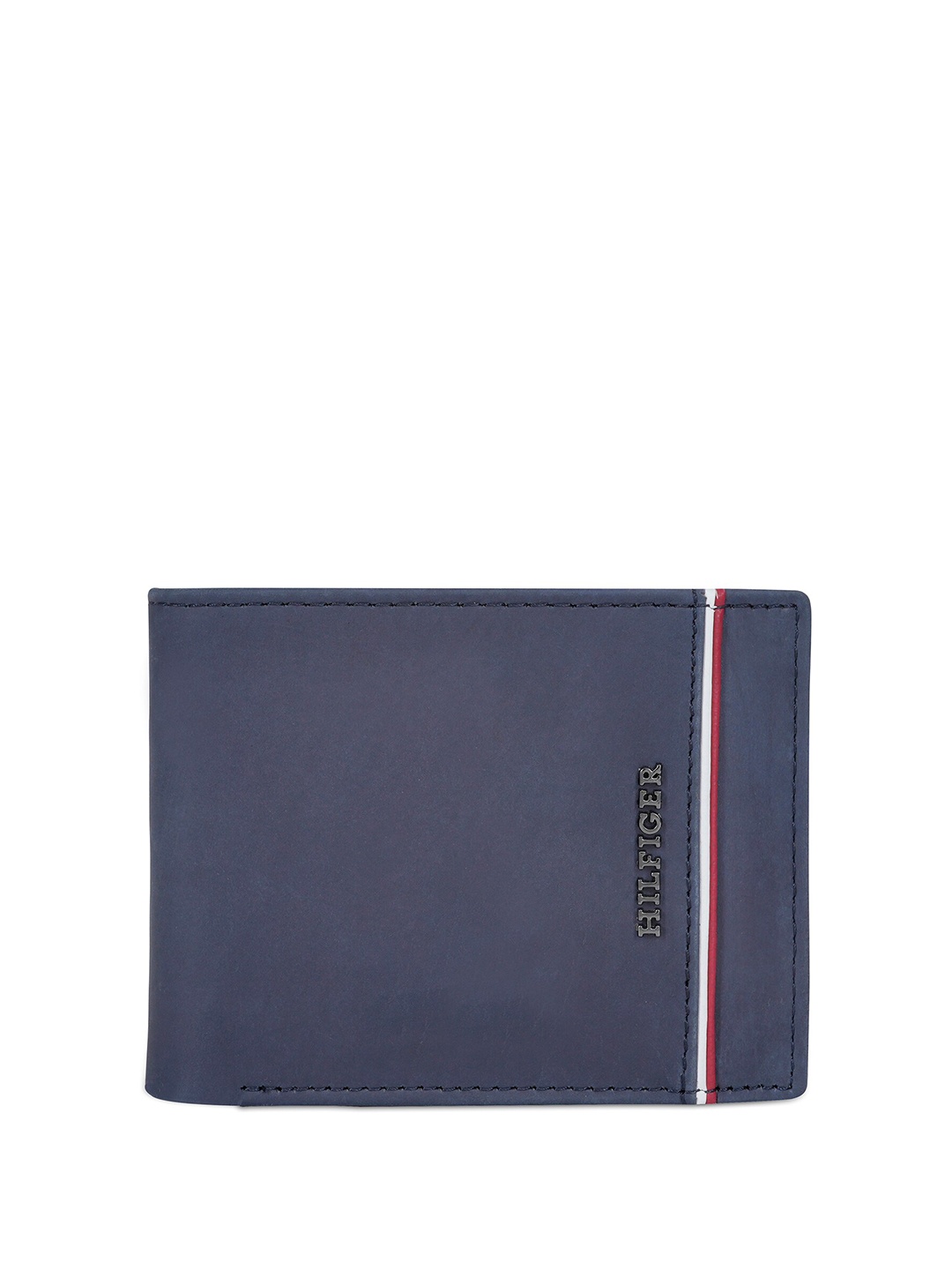 

Tommy Hilfiger Men Leather Two Fold Wallet, Navy blue