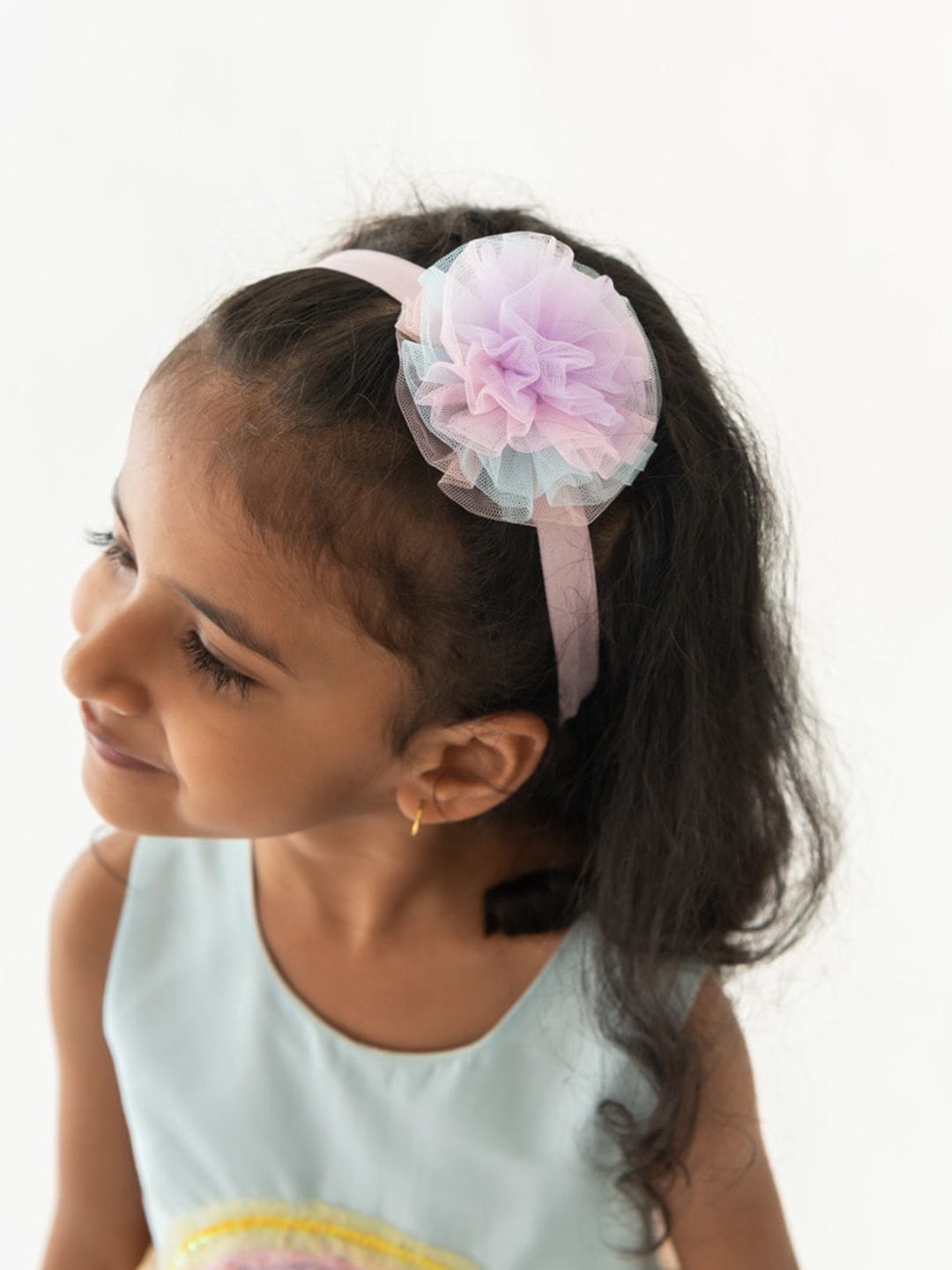 

A Little Fable Girls Floral Embellished Hairband, Lavender