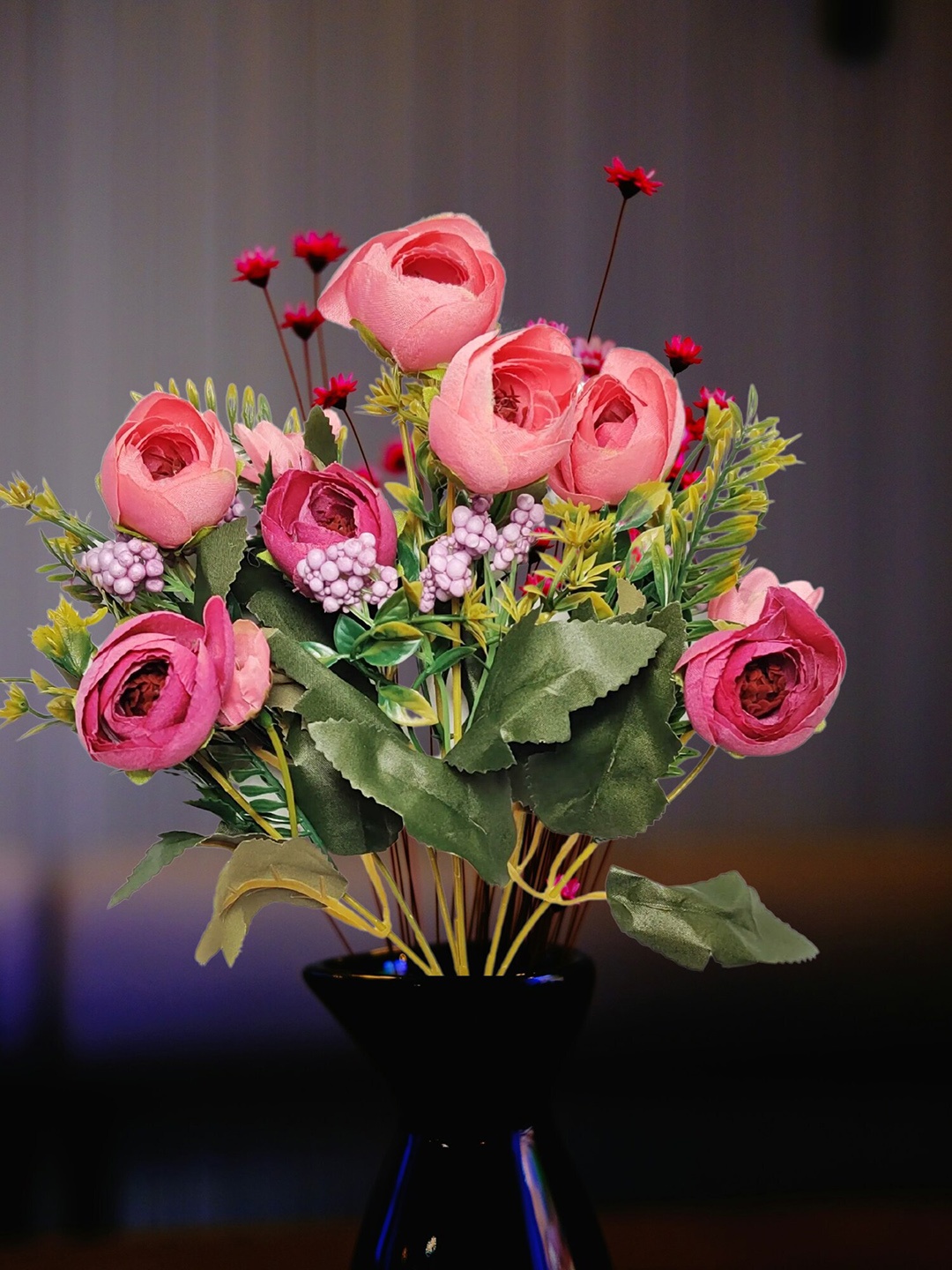 

ARTSY Pink & Green Poinsettia Artificial Flowers & Plants