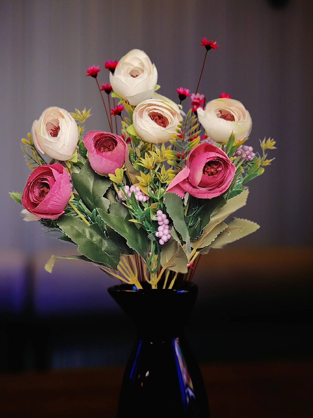 

ARTSY Cream & Pink Poinsettia Artificial Flowers & Plants