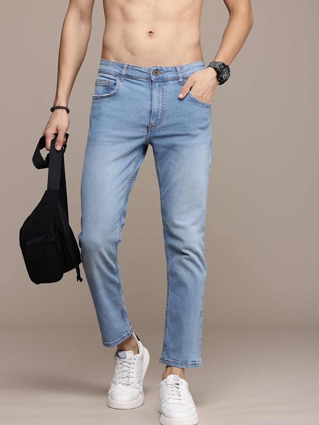 

Roadster Men Slim Fit Stretchable Jeans, Blue