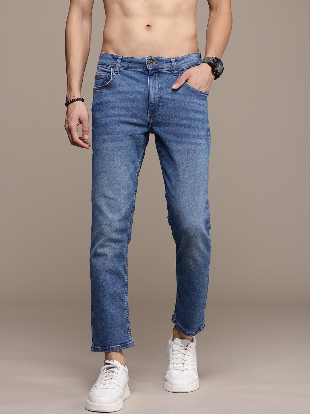 

Roadster Men Slim Fit Stretchable Jeans, Blue