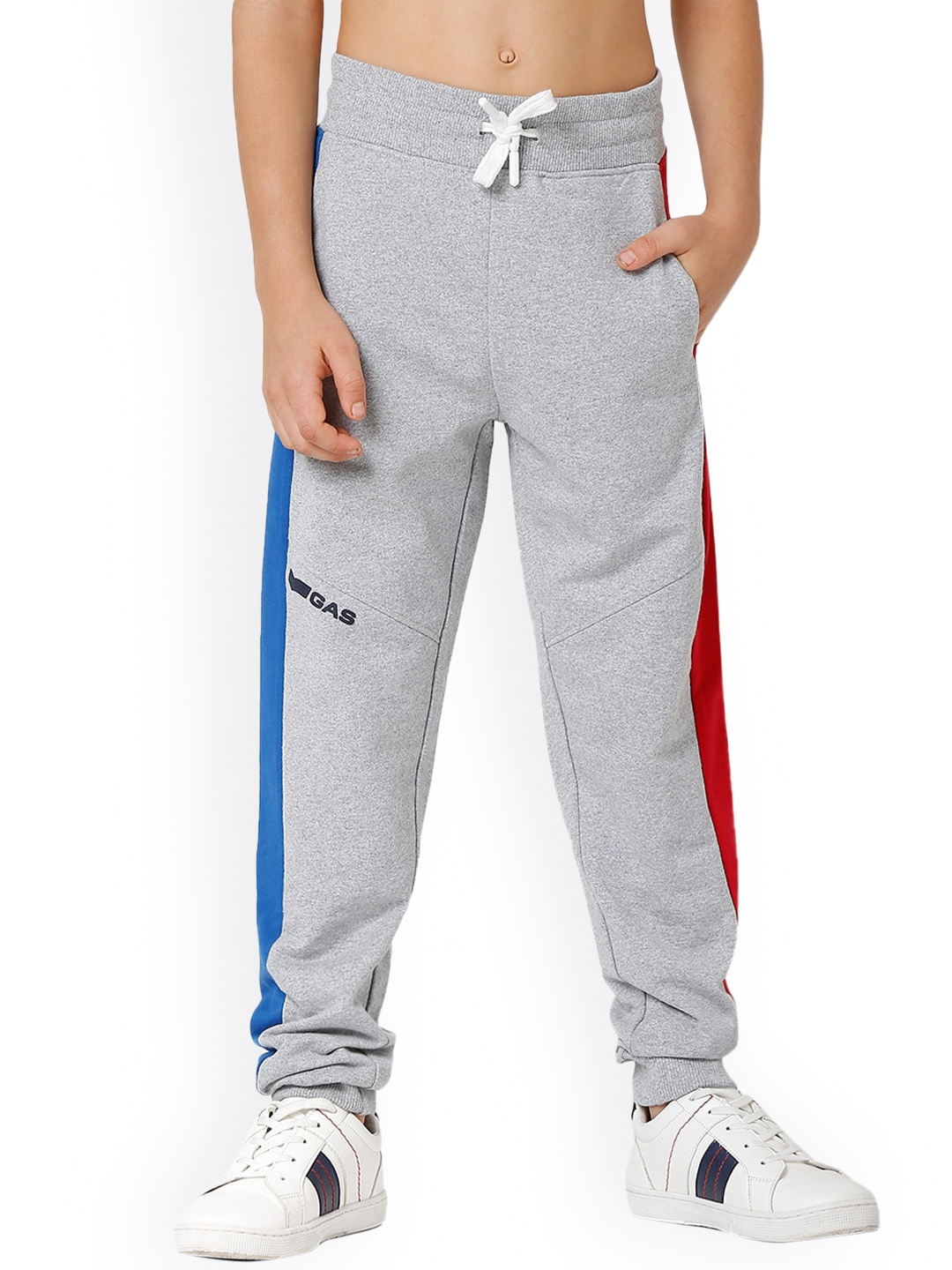 

GAS Boys Colorblocked Slim-Fit Sports Joggers, Grey