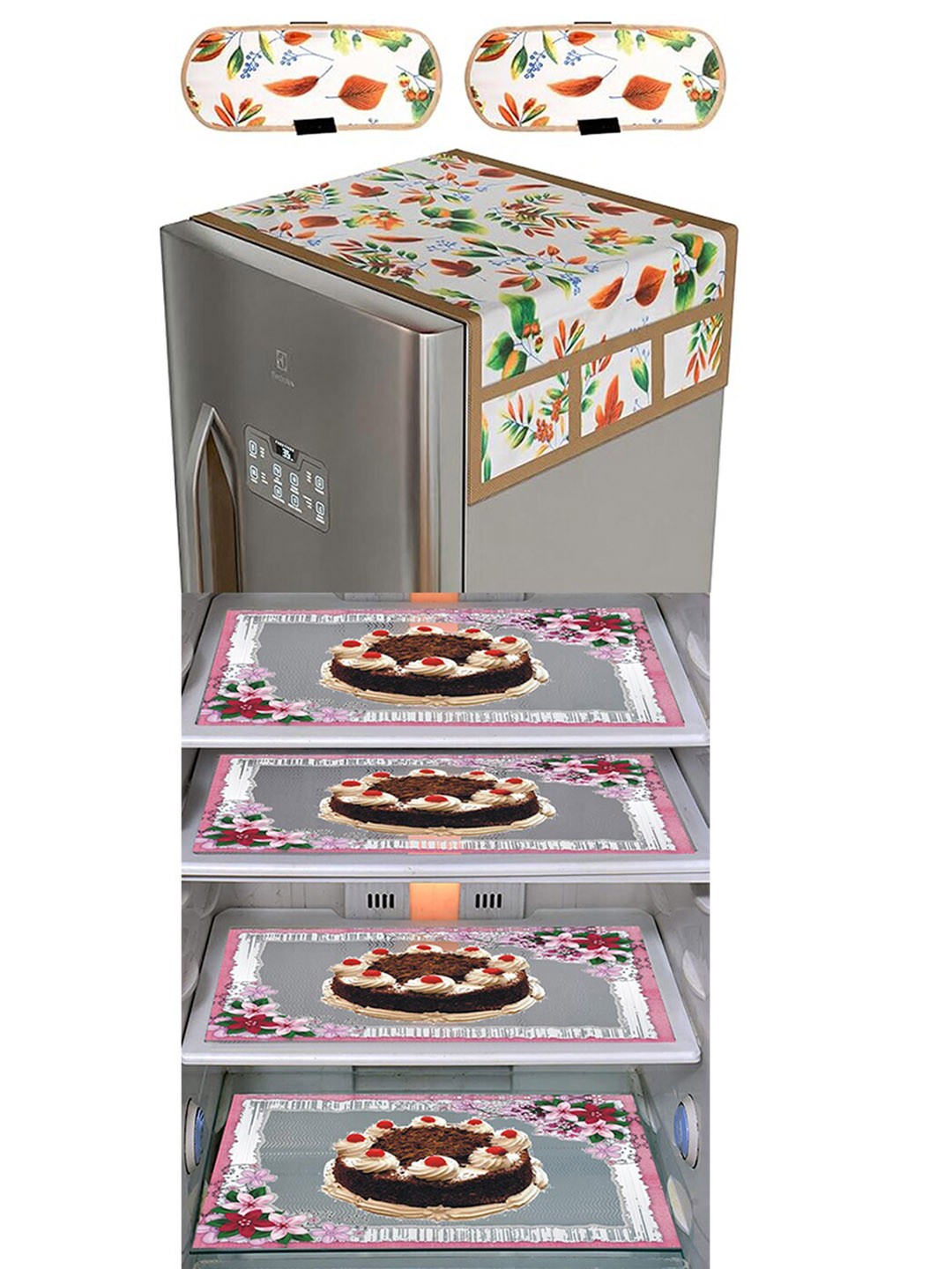 

Dakshya Industries 6-Pcs Brown & White Printed Appliance Covers