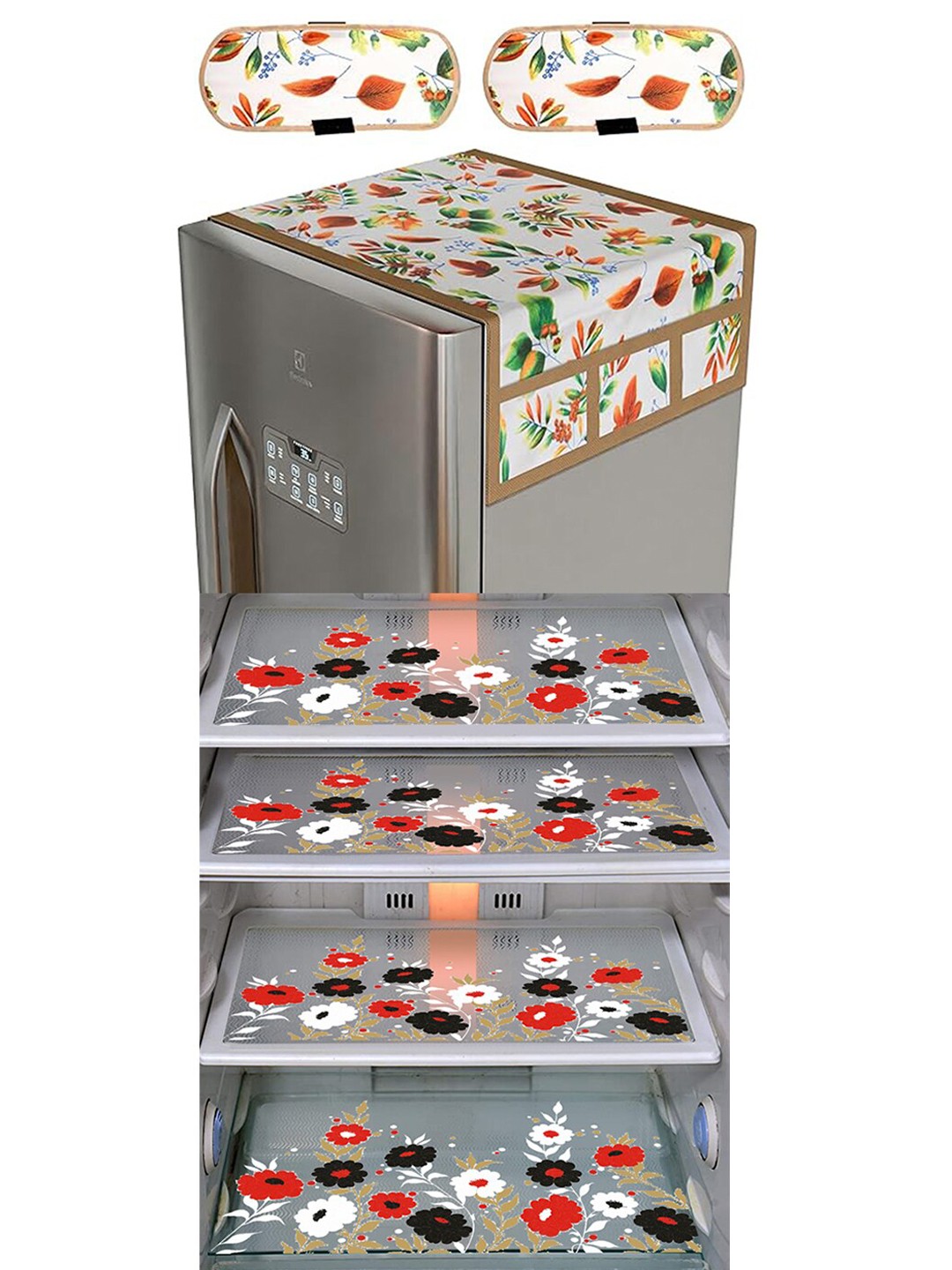 

Dakshya Industries Green & Beige 6 Pieces Printed Refrigerator Appliance Covers