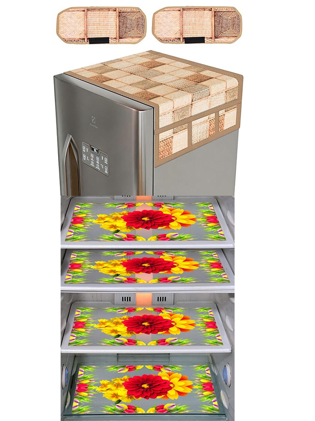 

Dakshya Industries Yellow & Beige 6 Pieces Printed Refrigerator Appliance Covers
