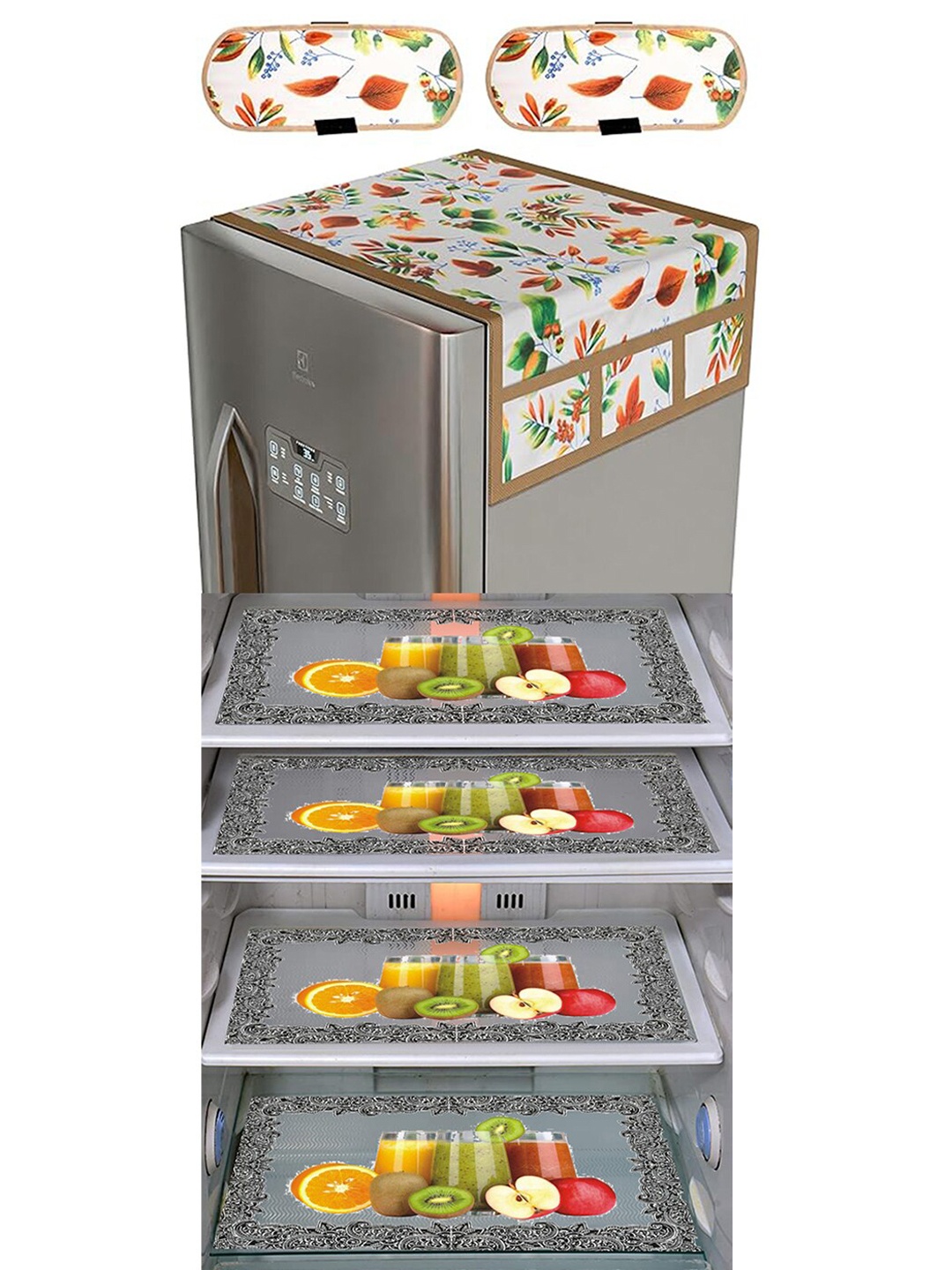 

Dakshya Industries Green & Yellow 7 Pieces Printed Refrigerator Appliance Covers