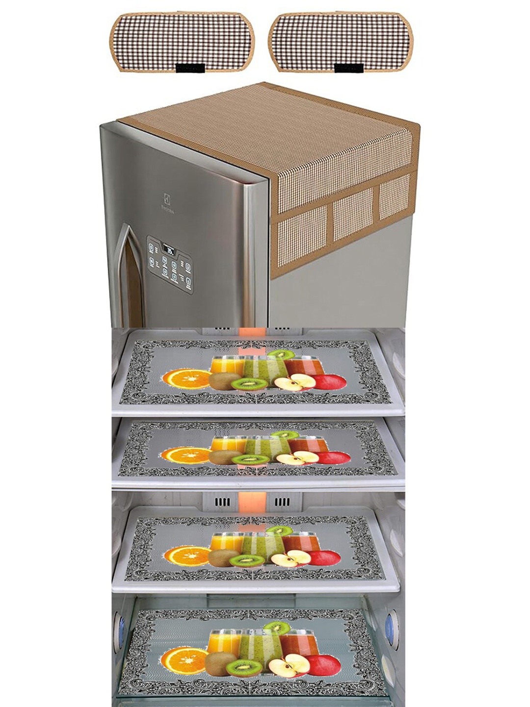 

Dakshya Industries Yellow & Brown 7 Pieces Printed Refrigerator Appliance Covers