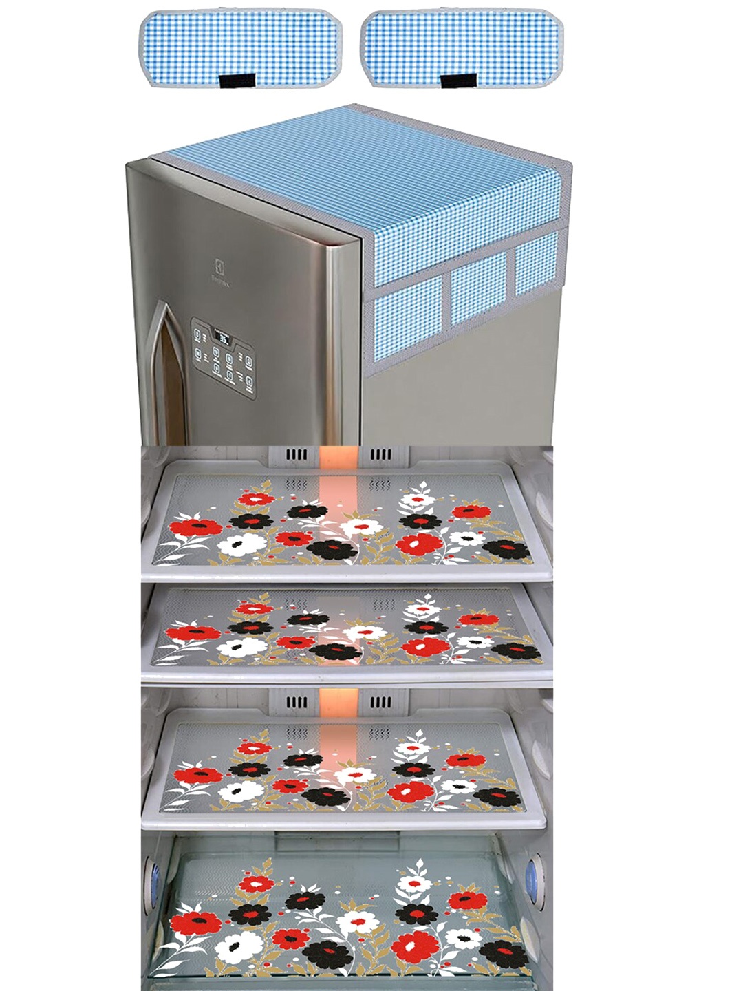

Dakshya Industries Red & Blue 7 Pieces Printed Refrigerator Appliance Covers