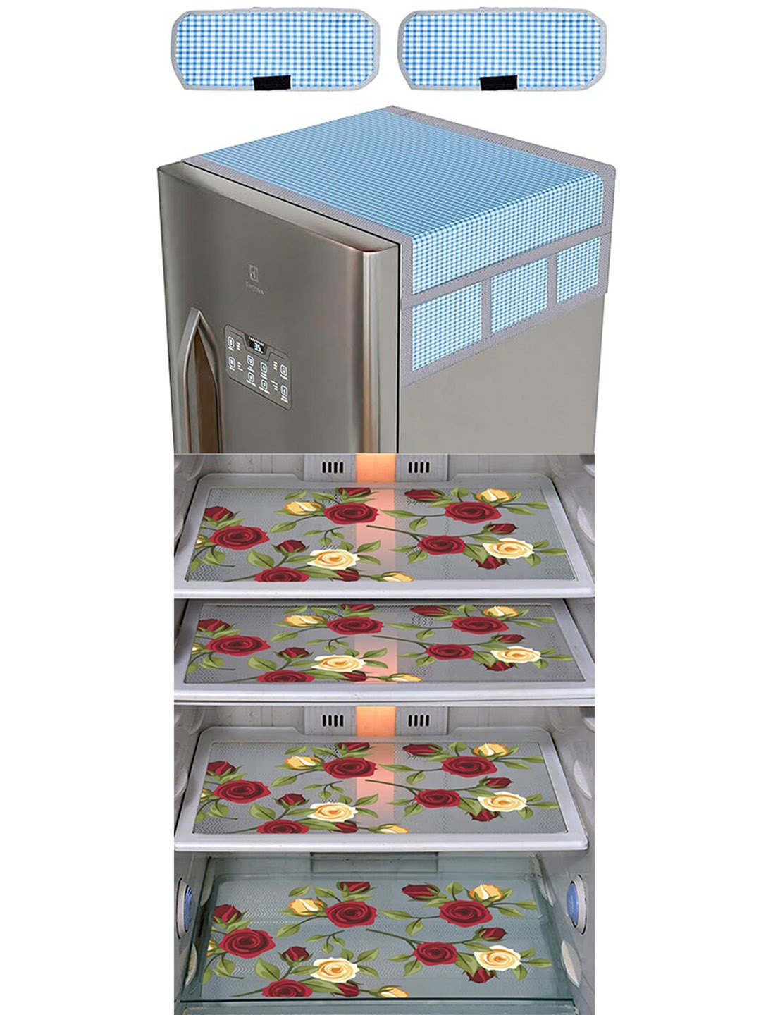 

Dakshya Industries Yellow & Blue 7 Pieces Printed Refrigerator Appliance Covers