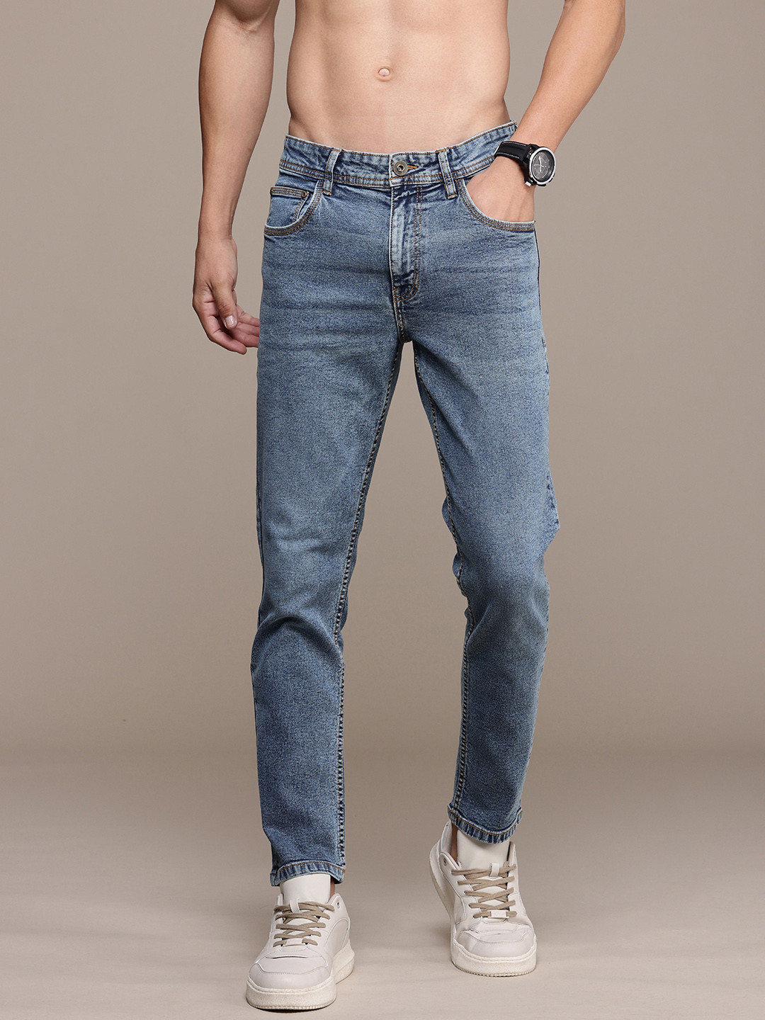 

Roadster Men Relaxed Fit Stretchable Jeans, Blue