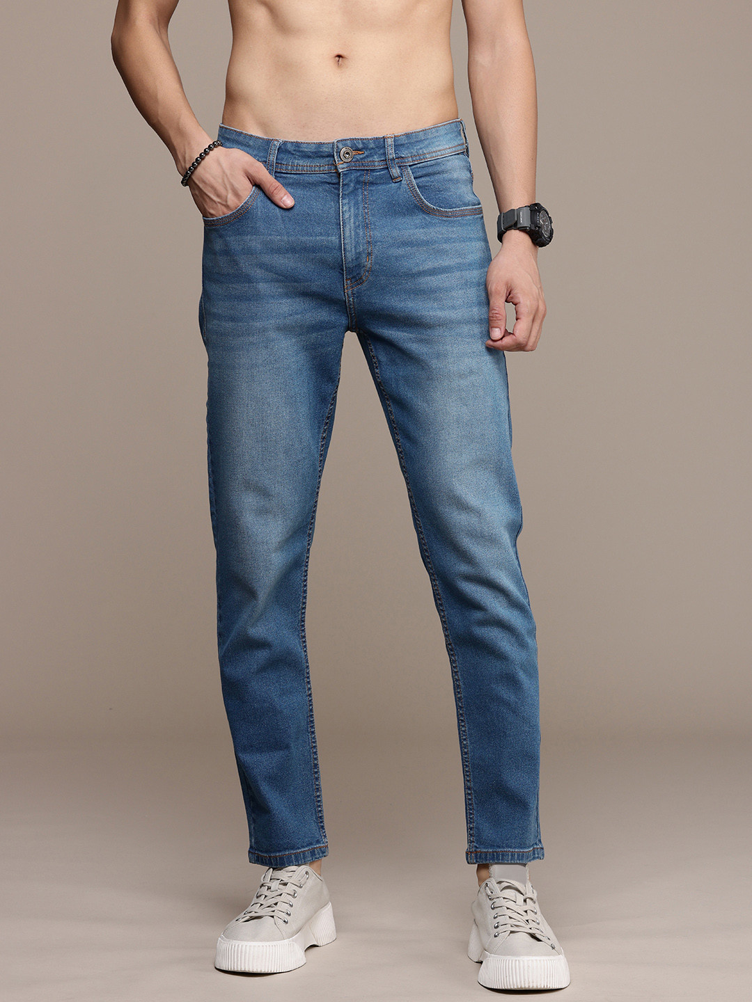 

Roadster Men Relaxed Fit Stretchable Jeans, Blue