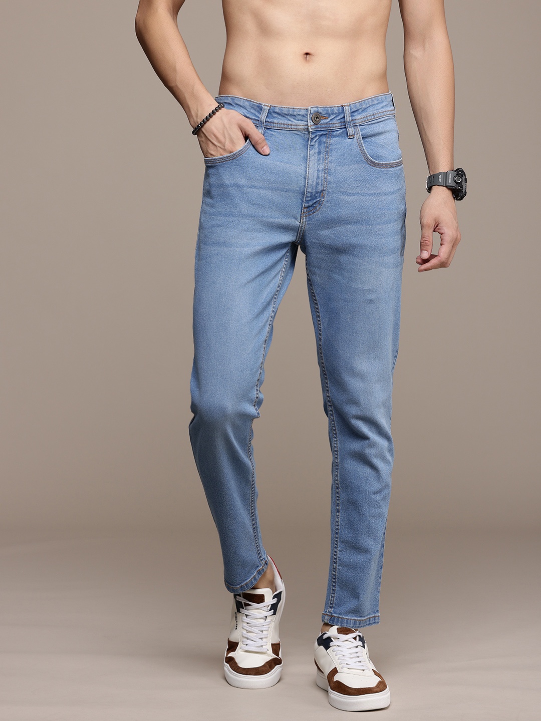 

Roadster Men Relaxed Fit Stretchable Jeans, Blue
