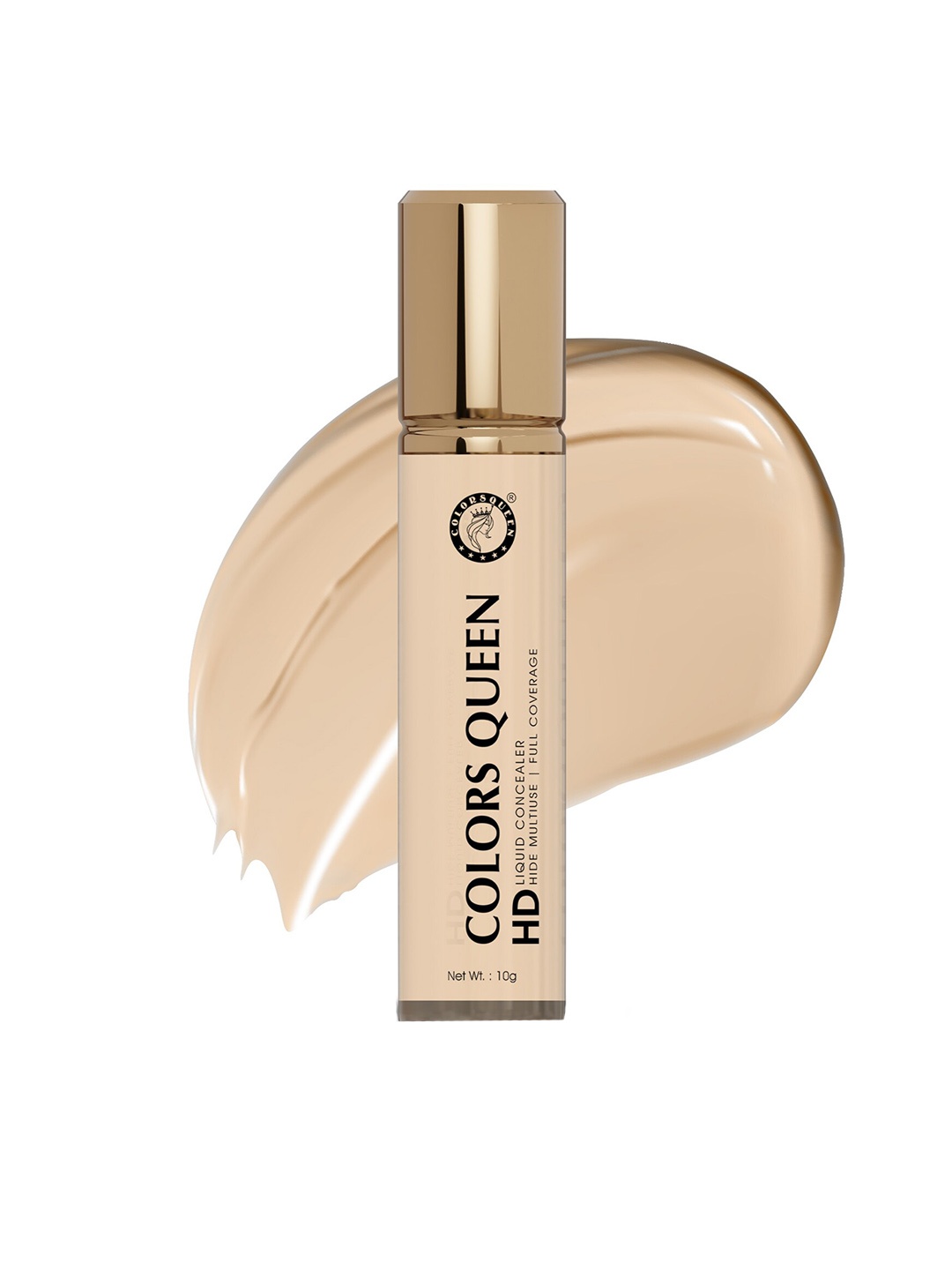 

Colors Queen HD Full Coverage Liquid Concealer 10g - Shade 02, Cream