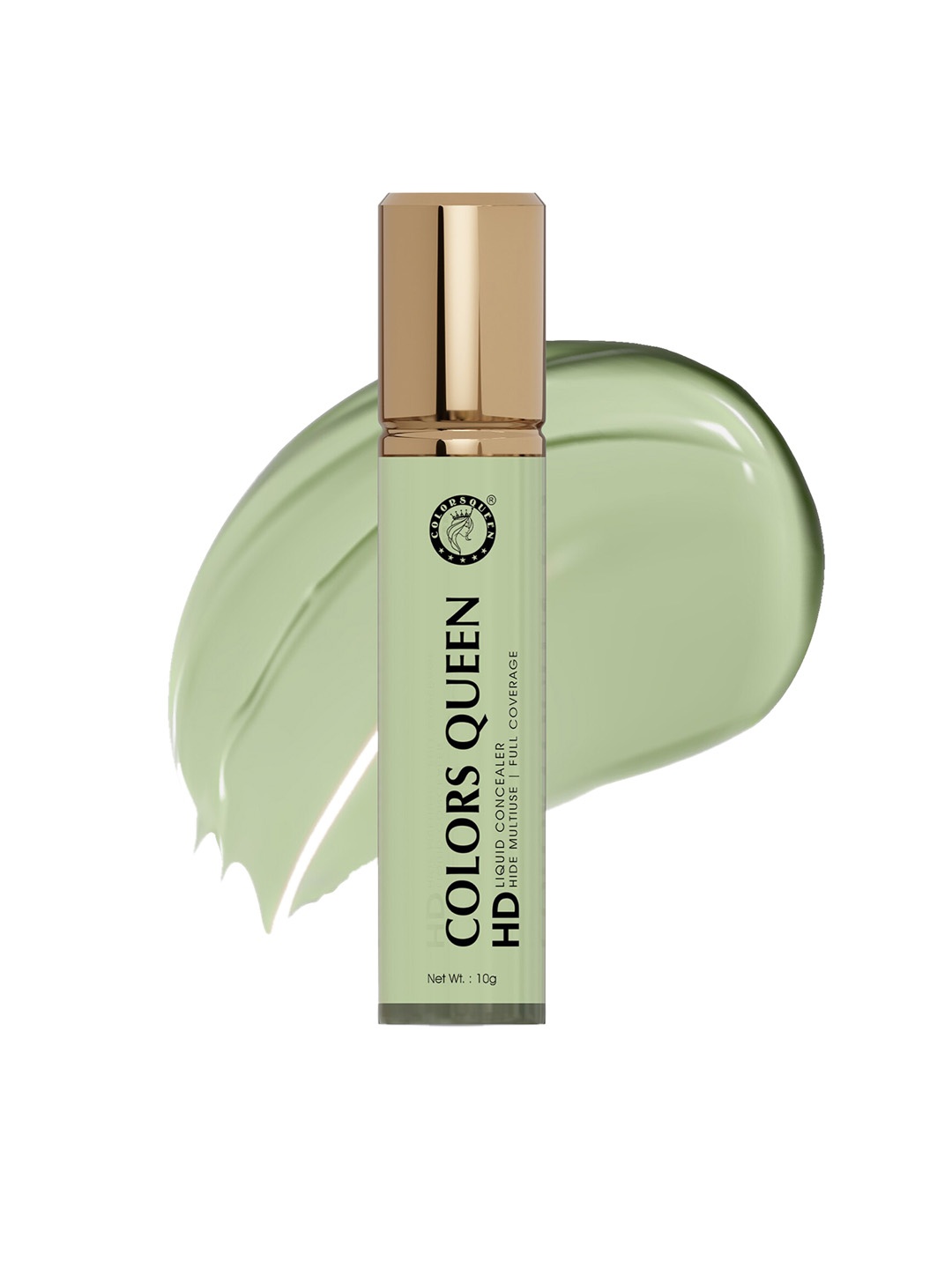 

Colors Queen Full Coverage HD Liquid Concealer 10g - Shade 12, Green