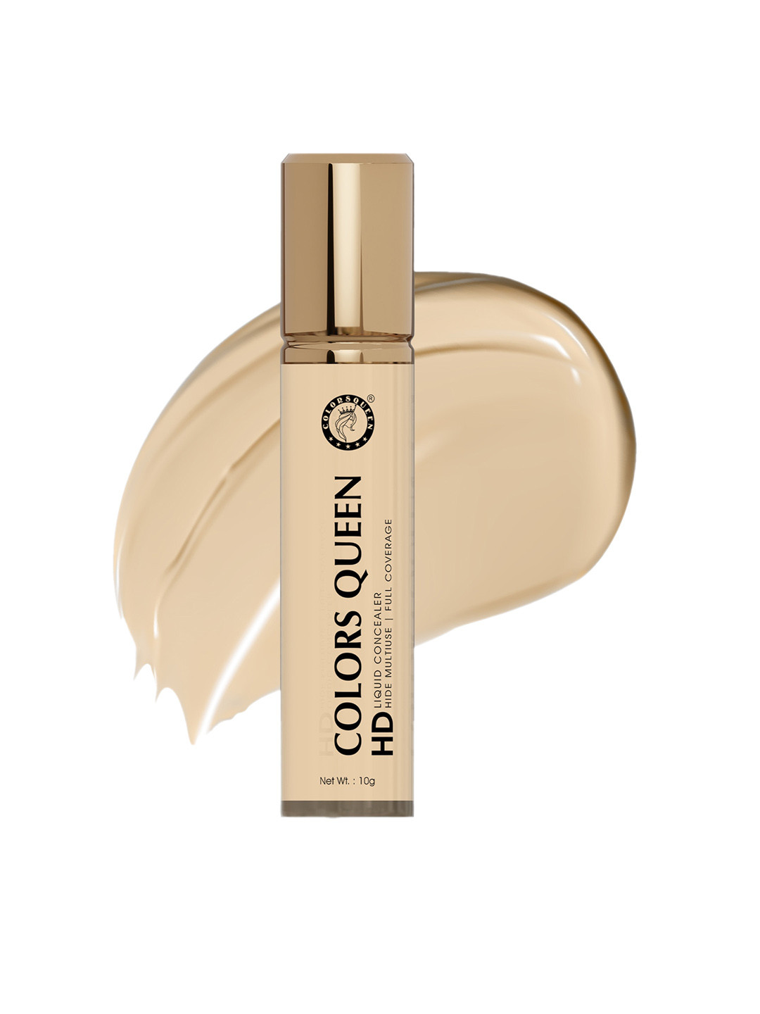

Colors Queen Full Coverage HD Liquid Concealer 10g - Shade 04, Beige