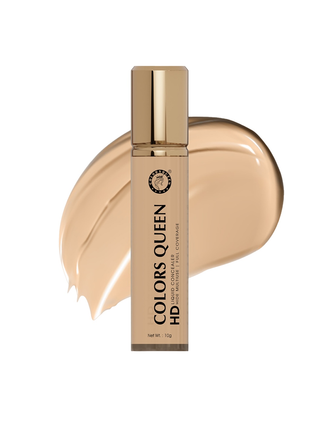 Colors Queen Full Coverage HD Liquid Concealer 10g - Shade 08, Nude