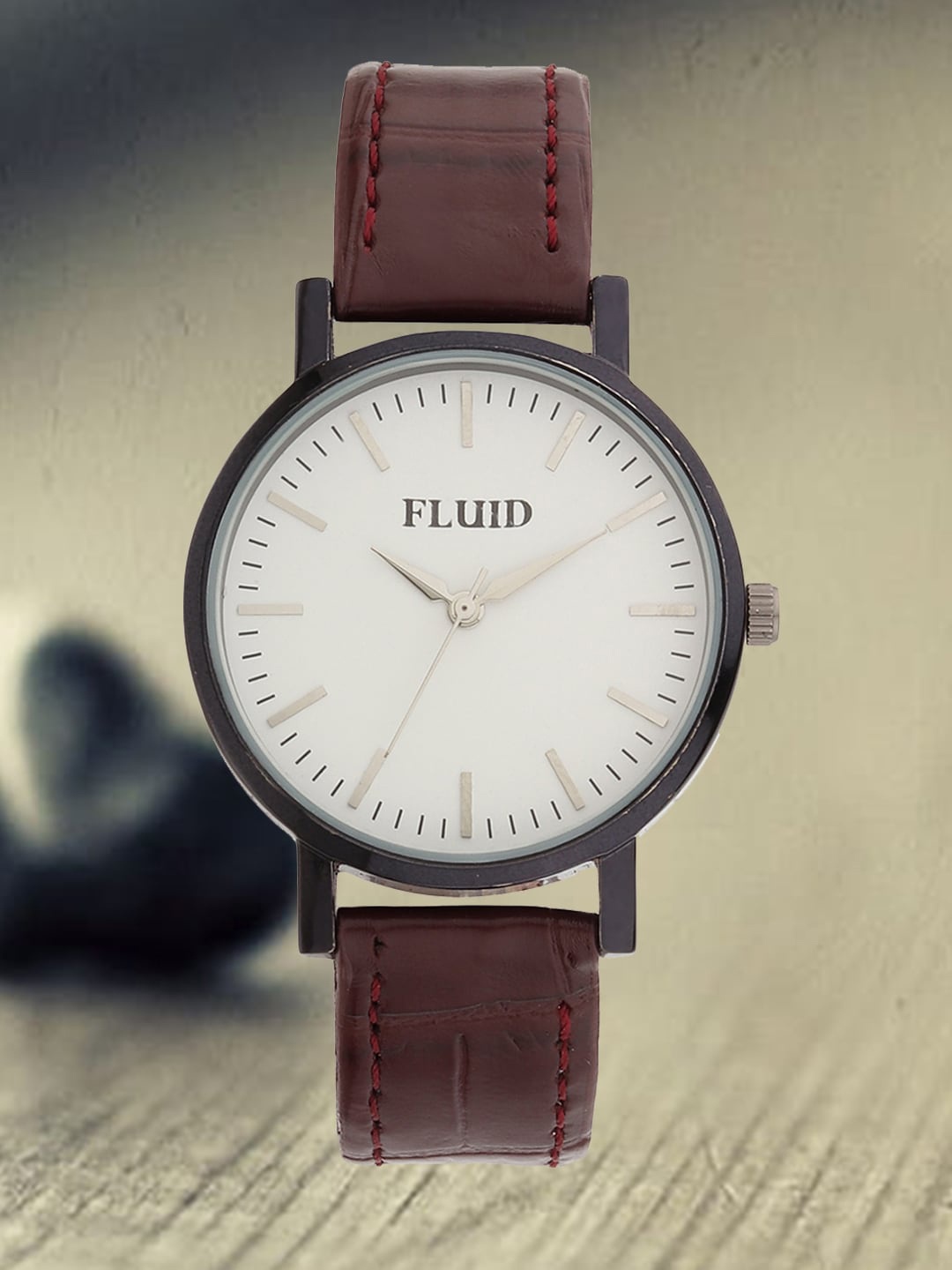

FLUID Women Dial & Leather Straps Round Analogue Watch FLWatch24-804L-WH01, White