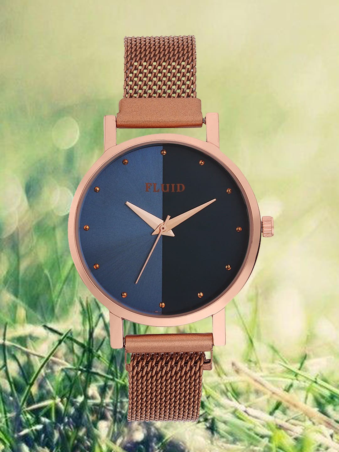 

FLUID Women Bracelet Style Straps Analogue Watch FLWatch24-Mag-RG-05, Blue