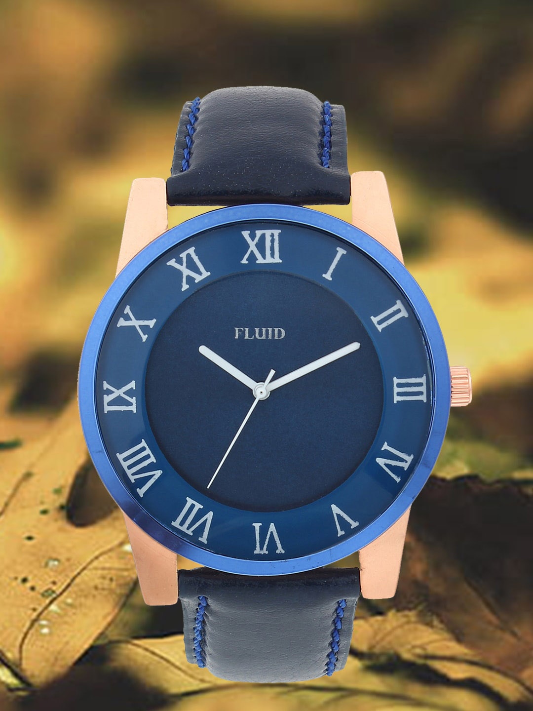 

FLUID Men Dial & Leather Straps Analogue Watch FLWatch24-714-BL01, Blue