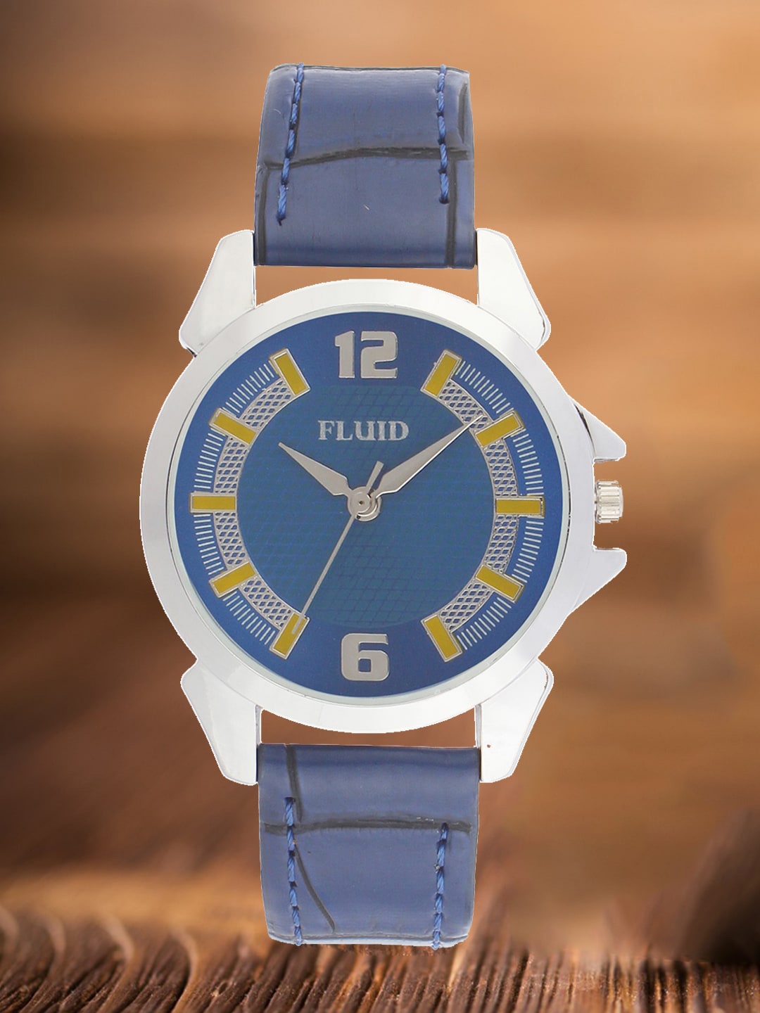 

FLUID Women Leather Straps Analogue Watch FLWatch24-743L-BL01, Blue