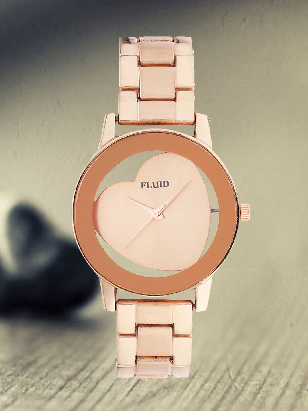 

FLUID Women Bracelet Style Straps Analogue Watch FLWatch24-006-RG01, Rose