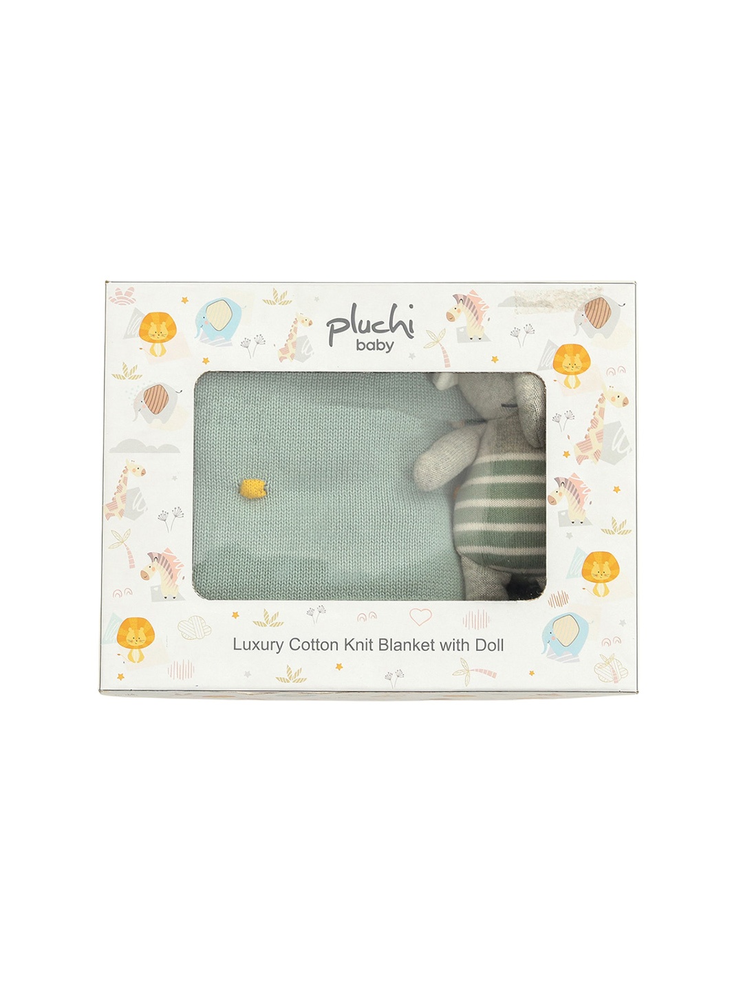 

Pluchi Infants Set Of 2 Pure Cotton Baby Apparel Gift Set, Green
