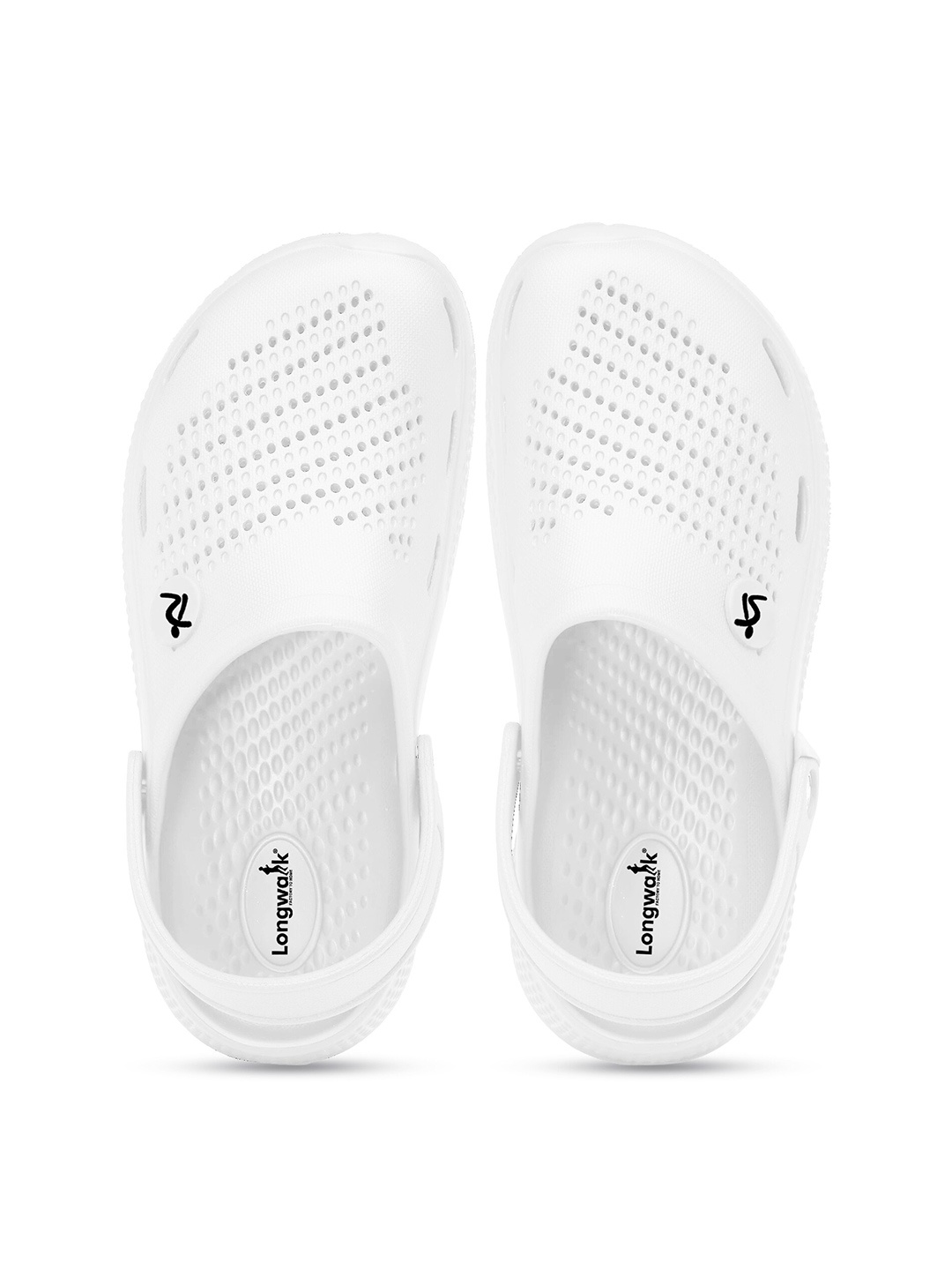 

Longwalk Men Self Design Clogs, White