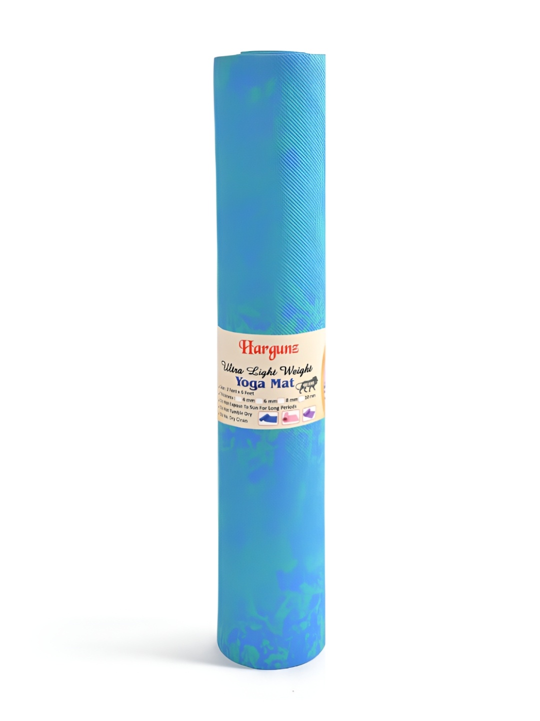 

hargunz Blue Rectangular Printed Anti-Skid Yoga Mat