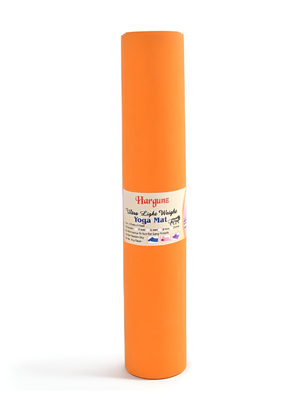 

hargunz Orange Rectangular Anti-Skid Yoga Mat