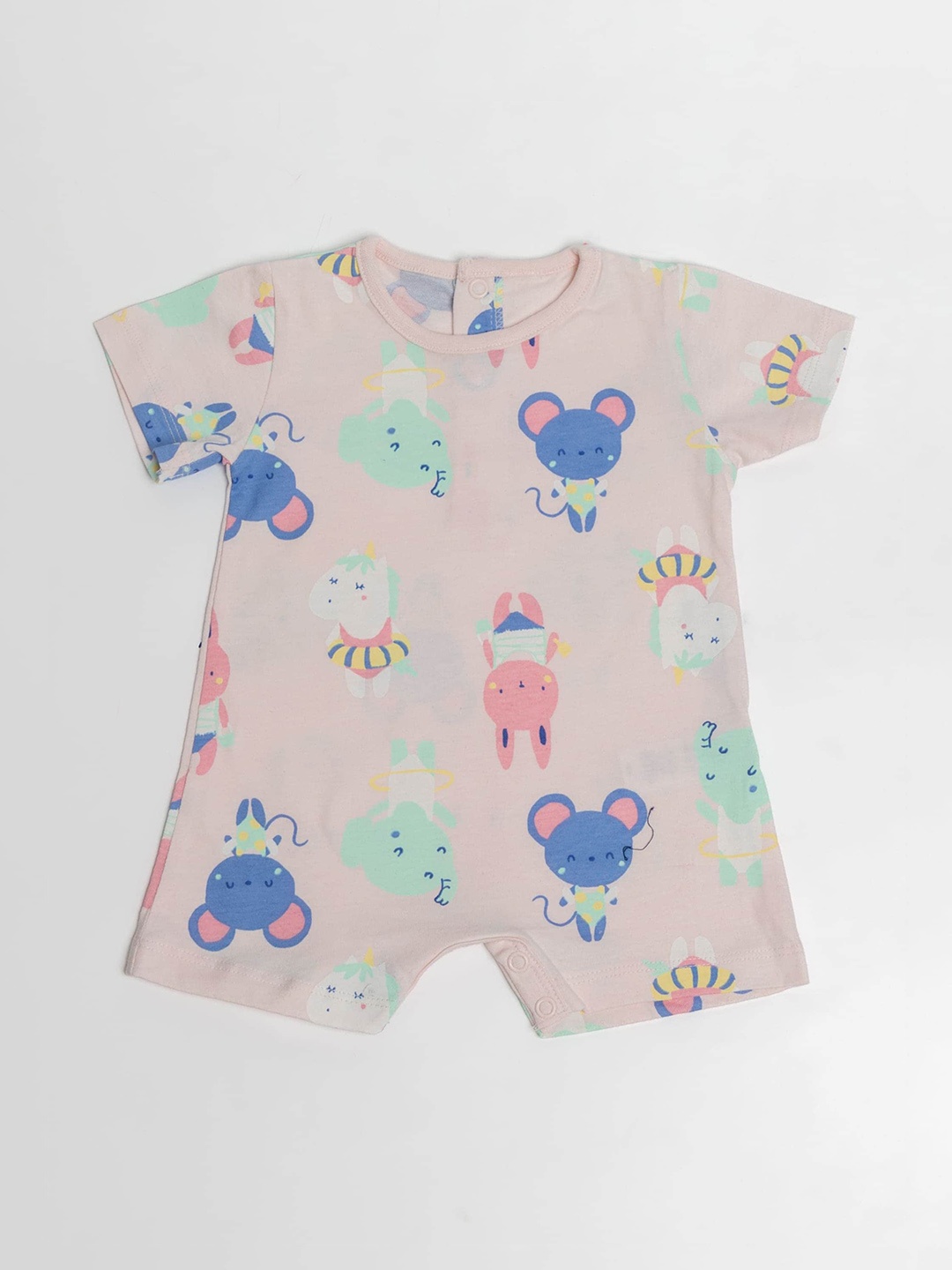 

BAESD Infant Girls Printed Pure Cotton Romper, Pink