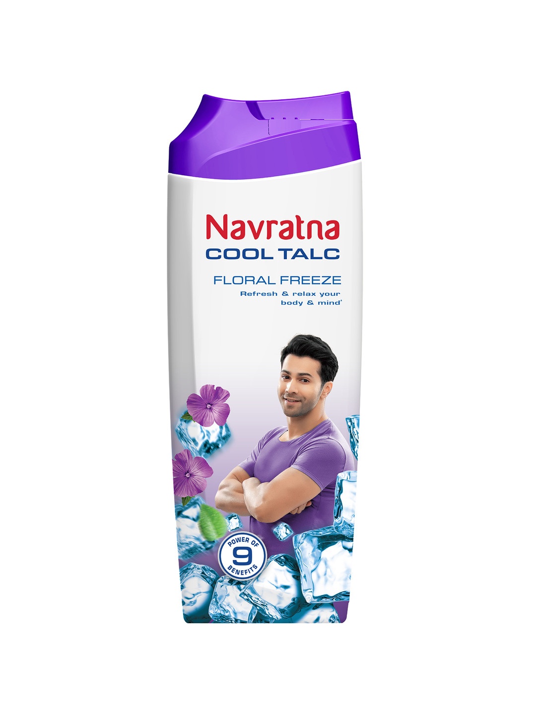 

Navratna Cool Talc for Instant Freshness 400g - Floral Freeze, Purple