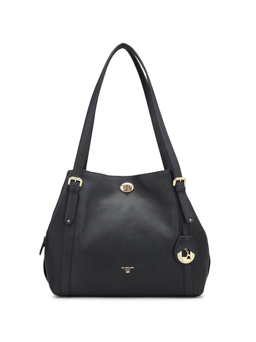

Da Milano Leather Zip Detail Shoulder Bag, Blue