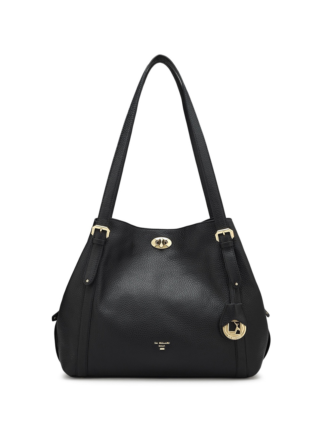 

Da Milano Structured Shoulder Bag, Black