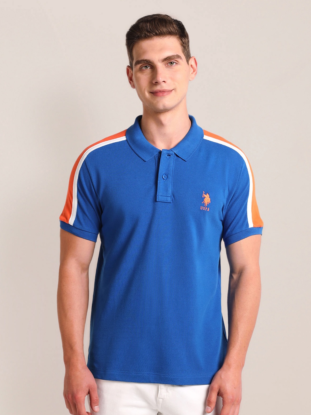 

U.S. Polo Assn. Polo Collar Slim Fit T-shirt, Blue