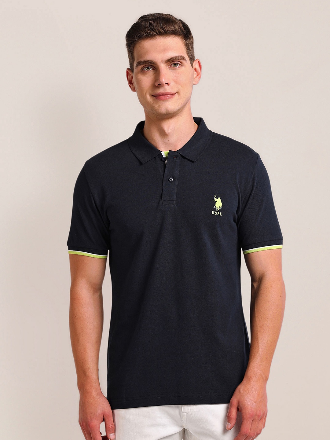 

U.S. Polo Assn. Polo Collar Slim Fit T-shirt, Navy blue