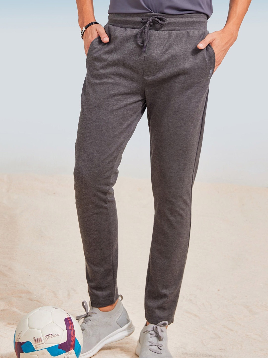 

Red Flame Men Stretchable Mid Rise Track Pant, Grey