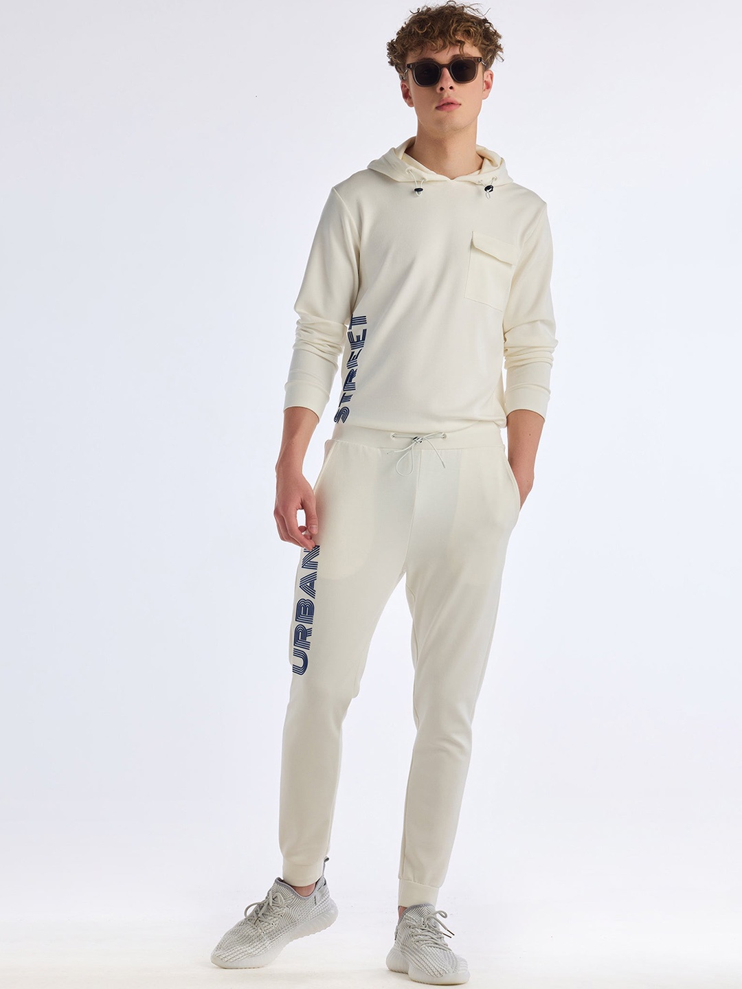

Red Flame Men Mid Rise Stretchable Joggers, White