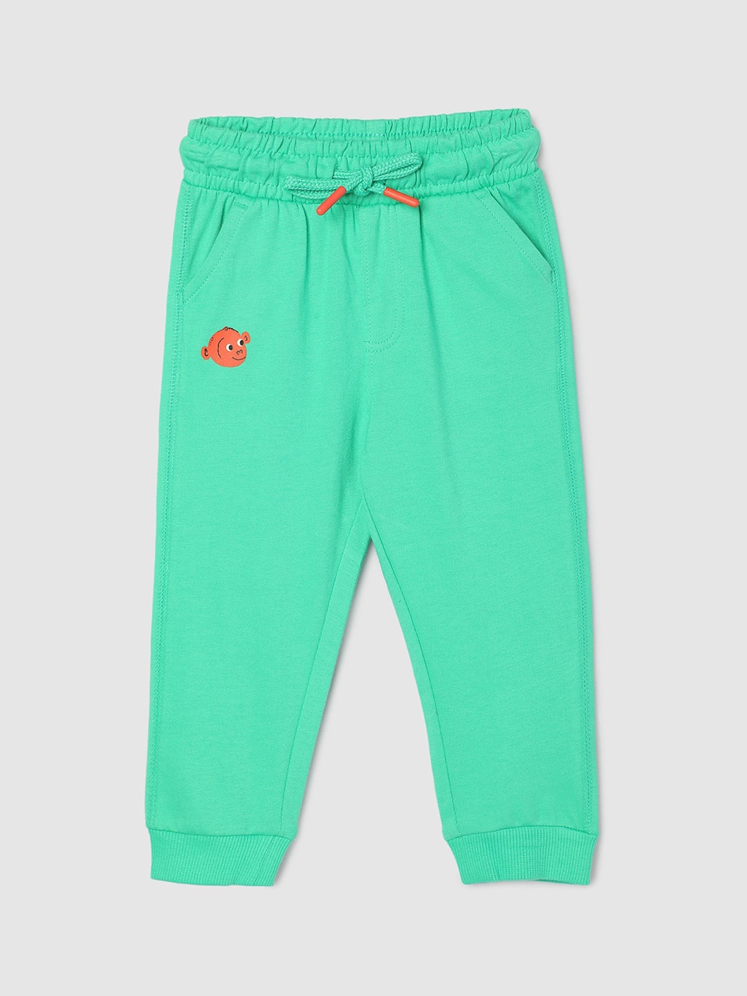

max Infant Boys Pure Cotton Joggers, Green