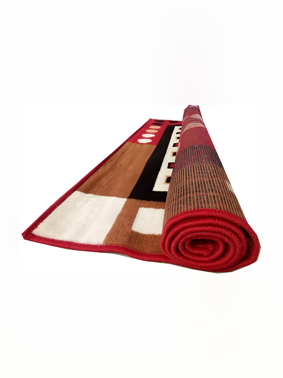 

Asad Emporium Rugs Red Floral Printed Anti-Skid Carpet