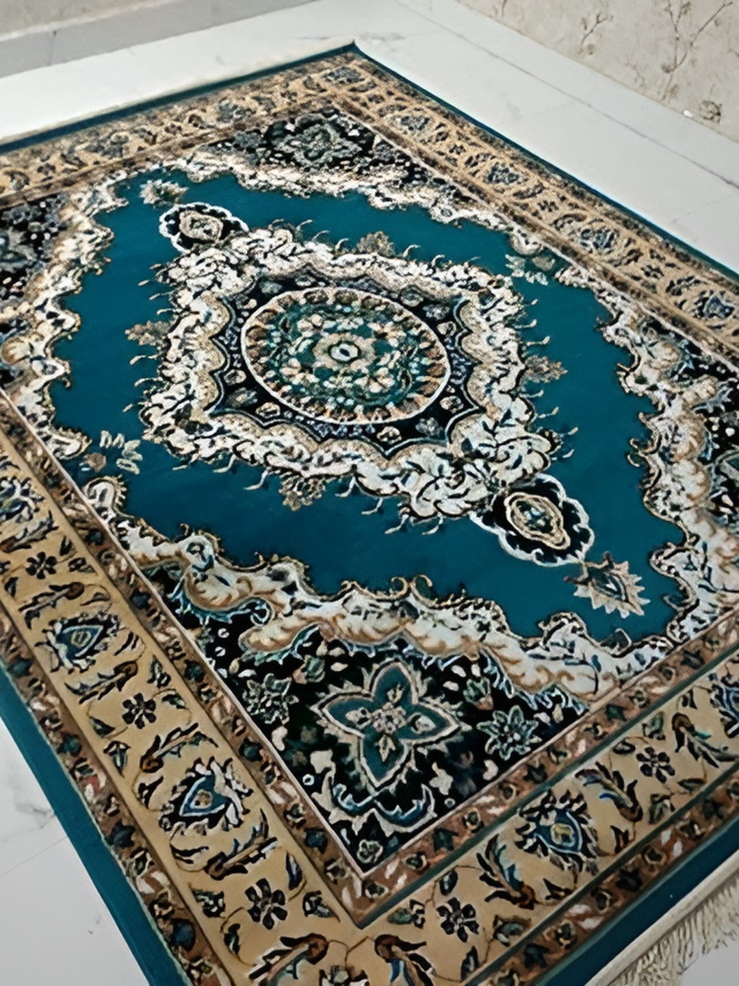 

Asad Emporium Rugs Blue Traditional Anti-Skid Carpet