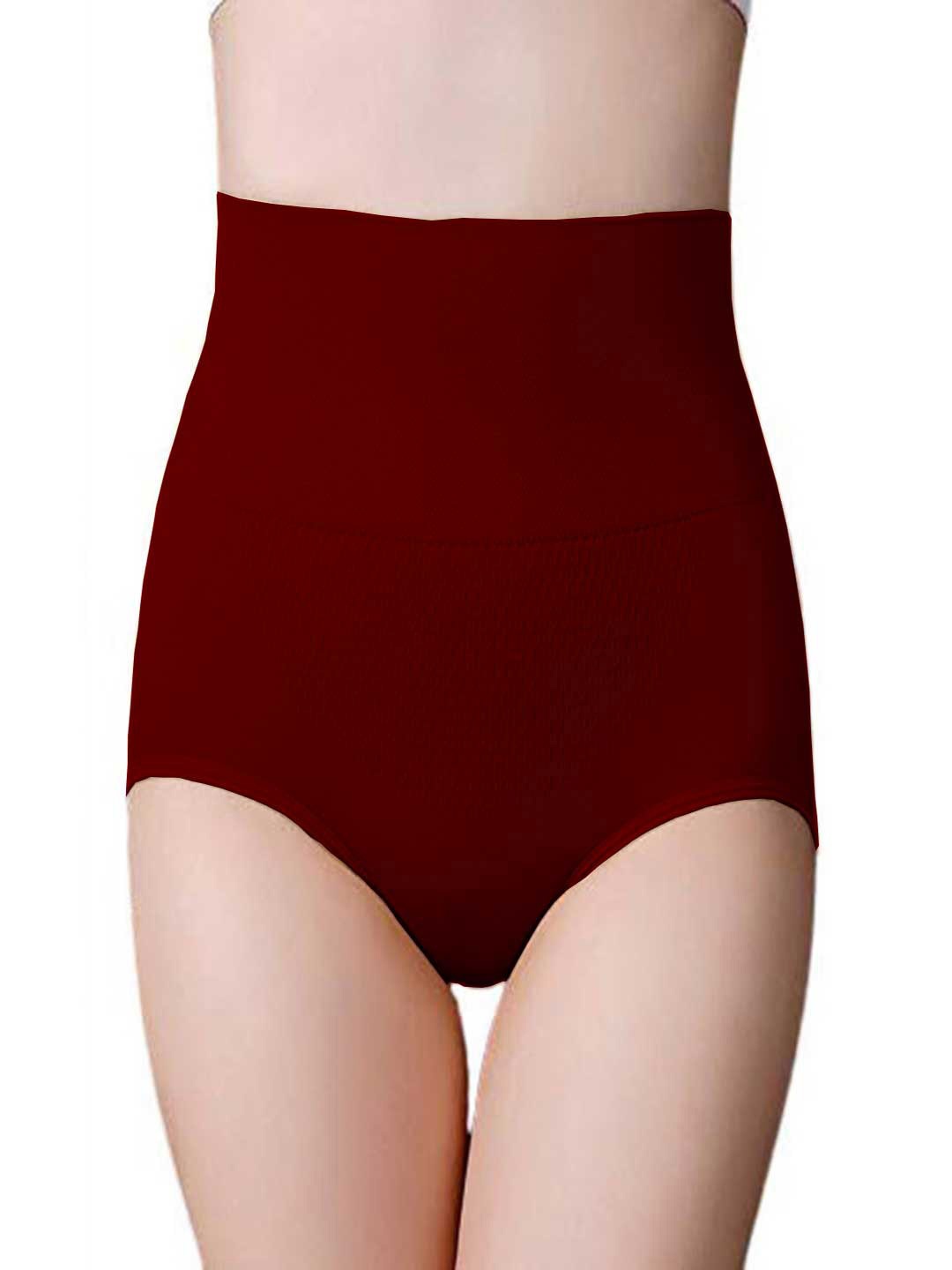 

MISS VERVE Tummy Control Shapewear, Maroon