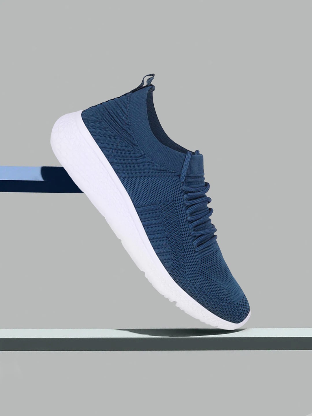 

SPRENGE Men Textured Lightweight Sneakers, Teal