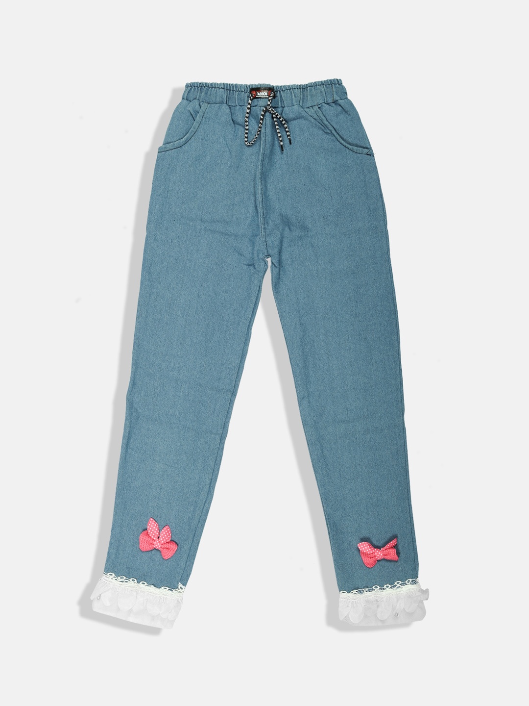

MANZON Girls Mid-Rise Jeans, Blue