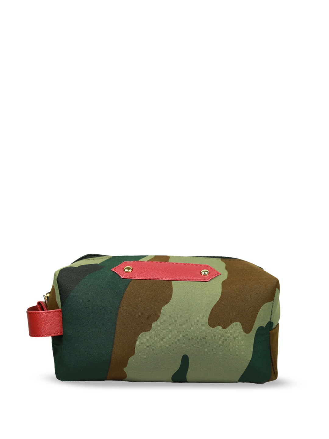 

Style Shoes Printed Cotton Travel Pouch, Green