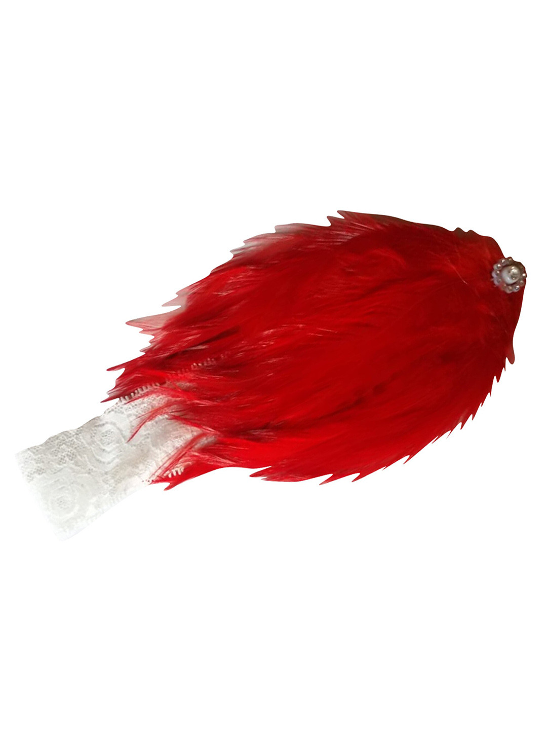 

BAESD Girls Feather Lace Hairband, Red