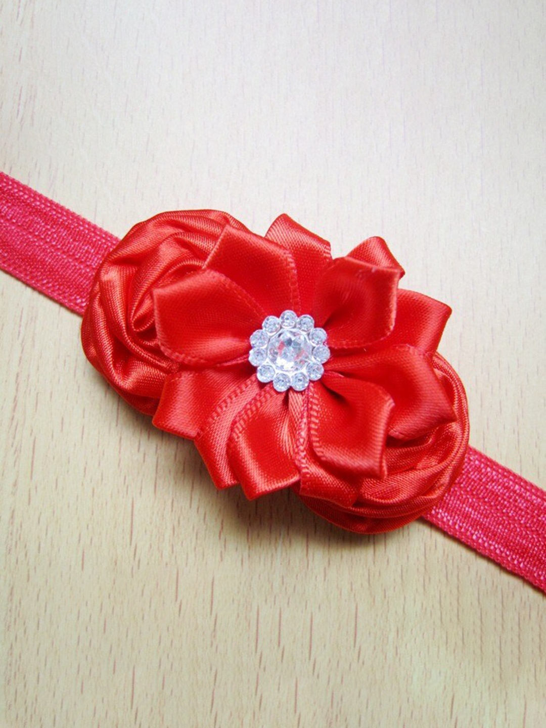 

BAESD Girls Embellished Lace Hairband, Red