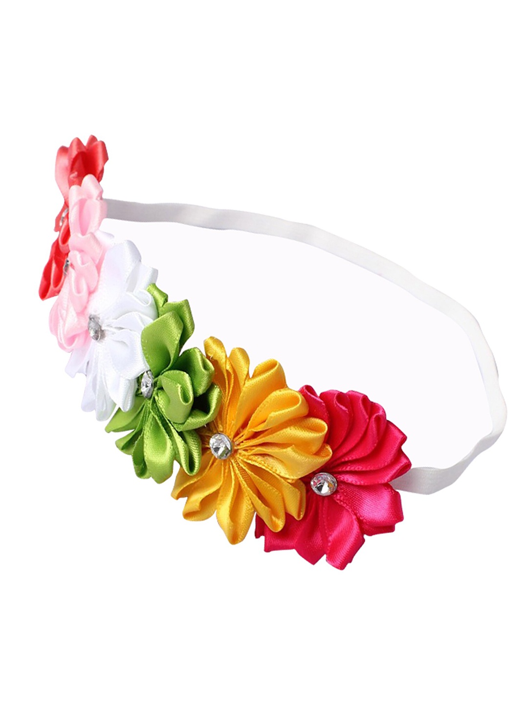 

BAESD Girls Lace Ranibow Sunflower Hairband, White