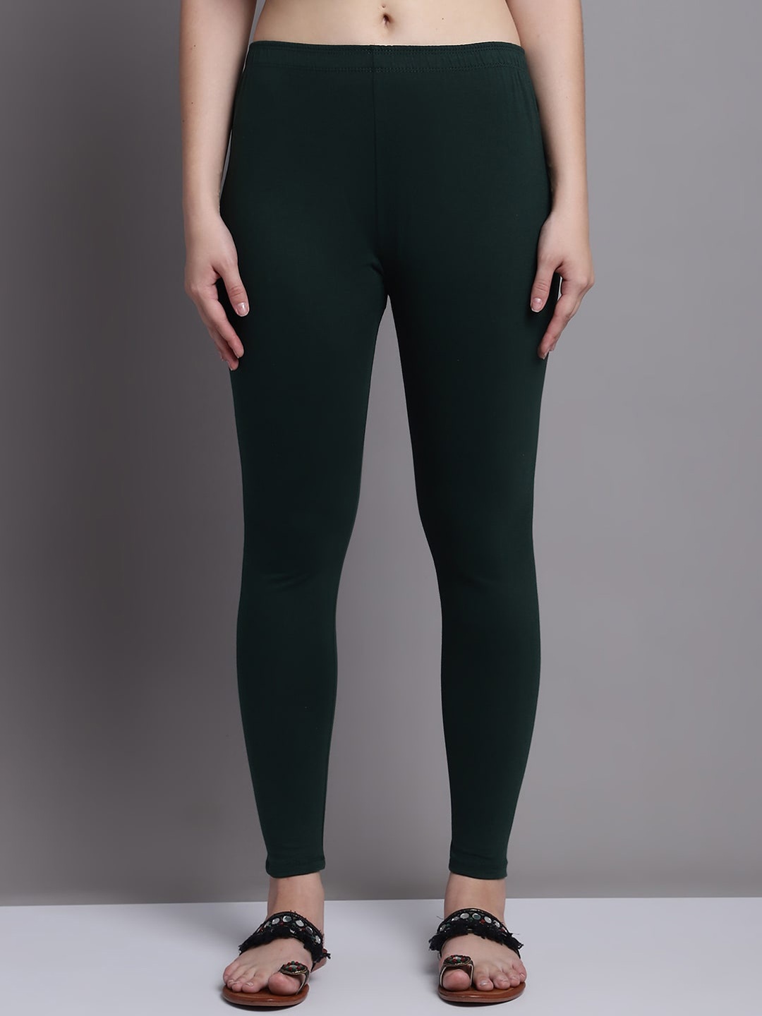 

GRACIT Women Ankle Length Leggings, Green