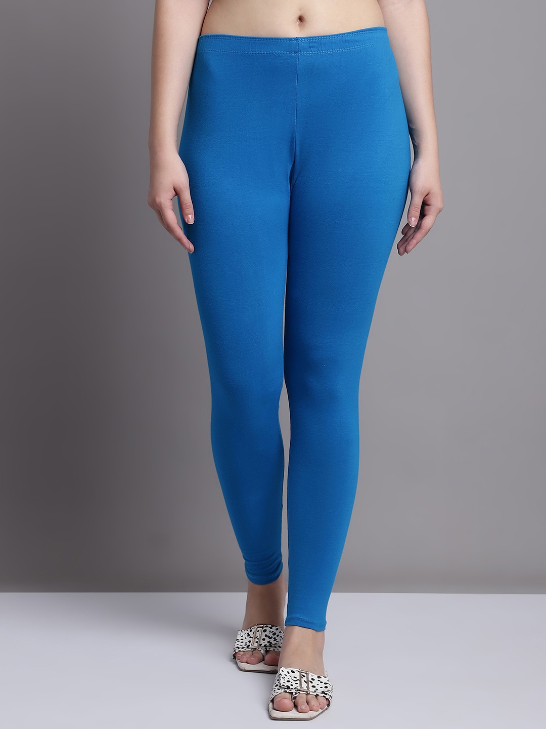 

GRACIT Ankle Length Leggings, Turquoise blue